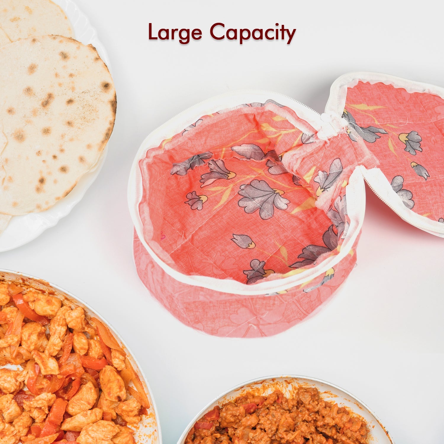 5315 Hot Chapatti Box | Roti Cotton Cloth Casserole | Basket | Washable | Roti Rumals with Multi Color DeoDap 5315 Hot Chapatti Box | Roti Cotton Cloth Casserole | Basket | Washable | Roti Rumals with Multi Color DeoDap